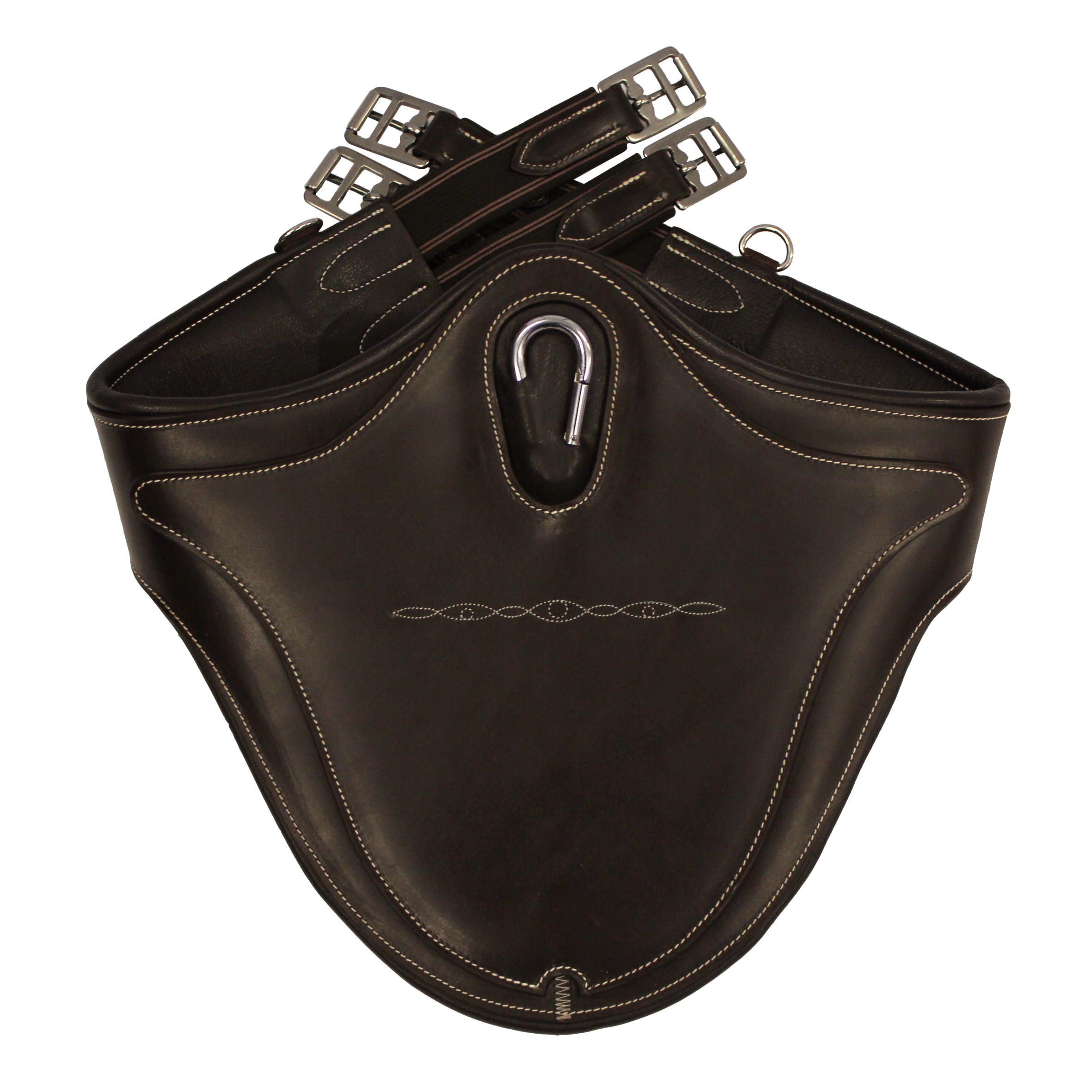Romeo Horse Riding Leather Belly Guard for Horse and Pony - Brown 2/5