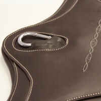 Romeo Horse Riding Leather Belly Guard for Horse and Pony - Brown