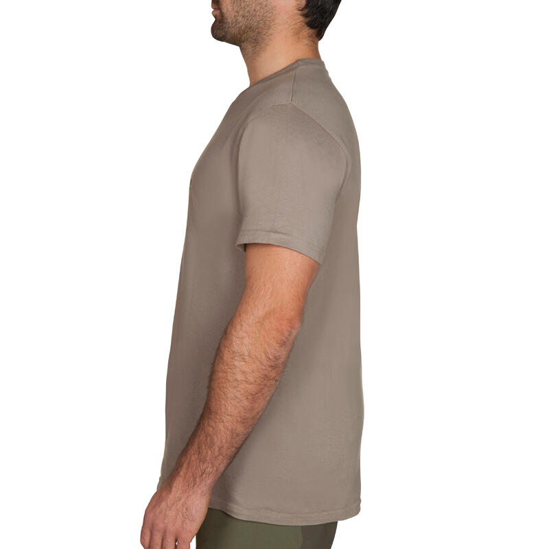 Tee shirt steppe 100 manches courtes beige