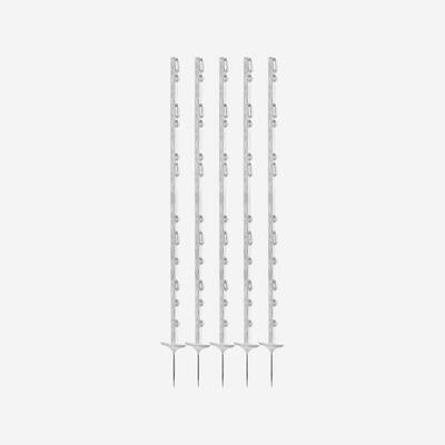 Weidezaunpfähle PVC Titan 160 cm 5er-Set