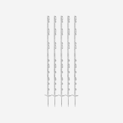 Weidezaunpfähle PVC Titan 160 cm 5er-Set