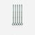 Lot 5 piquets plastique pour clôture équitation 160 cm - Etrier vert