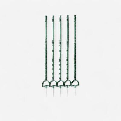 Kunststoffpfahl für Weidezaun 160 cm 5 Stück grün