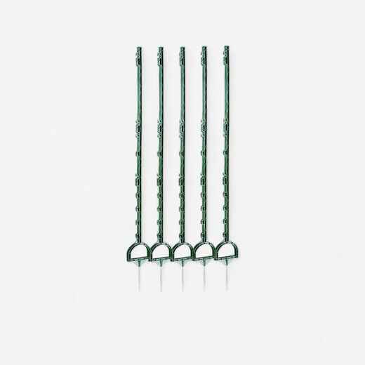 
      Plastic Horse Riding Fencing Posts 160 cm 5-Pack - Green Stirrup
  