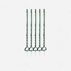 Set 5 plastic paaltjes voor paardenomheining groen - 160 cm