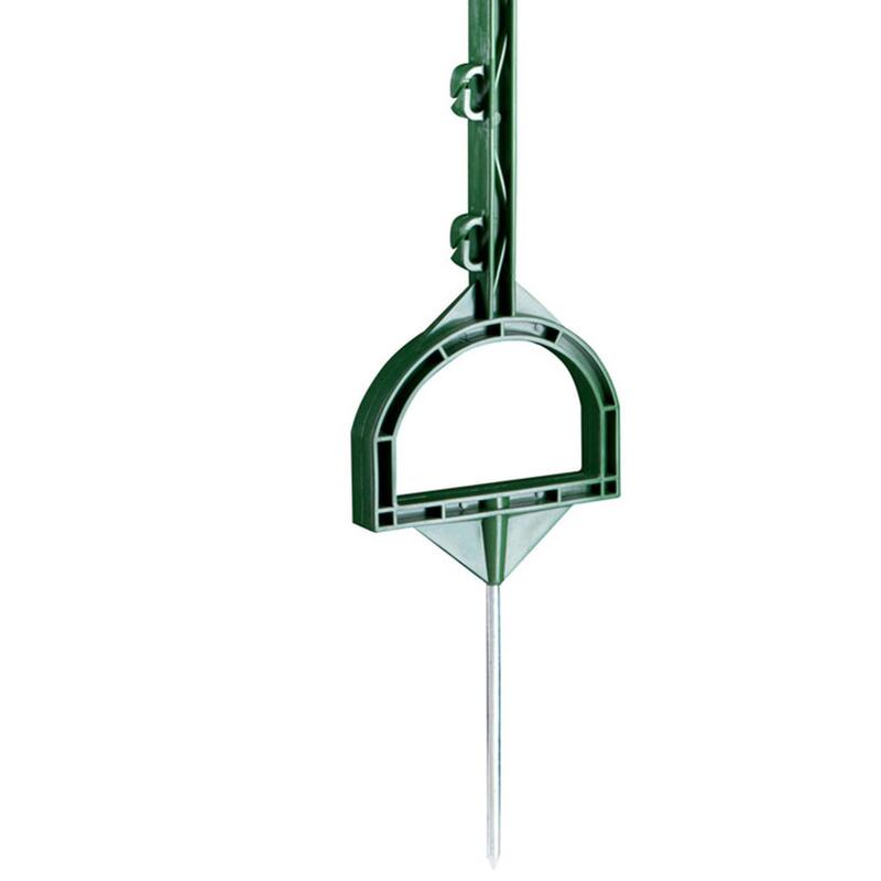 Lot 5 piquets plastique pour clôture équitation 160 cm - Etrier vert