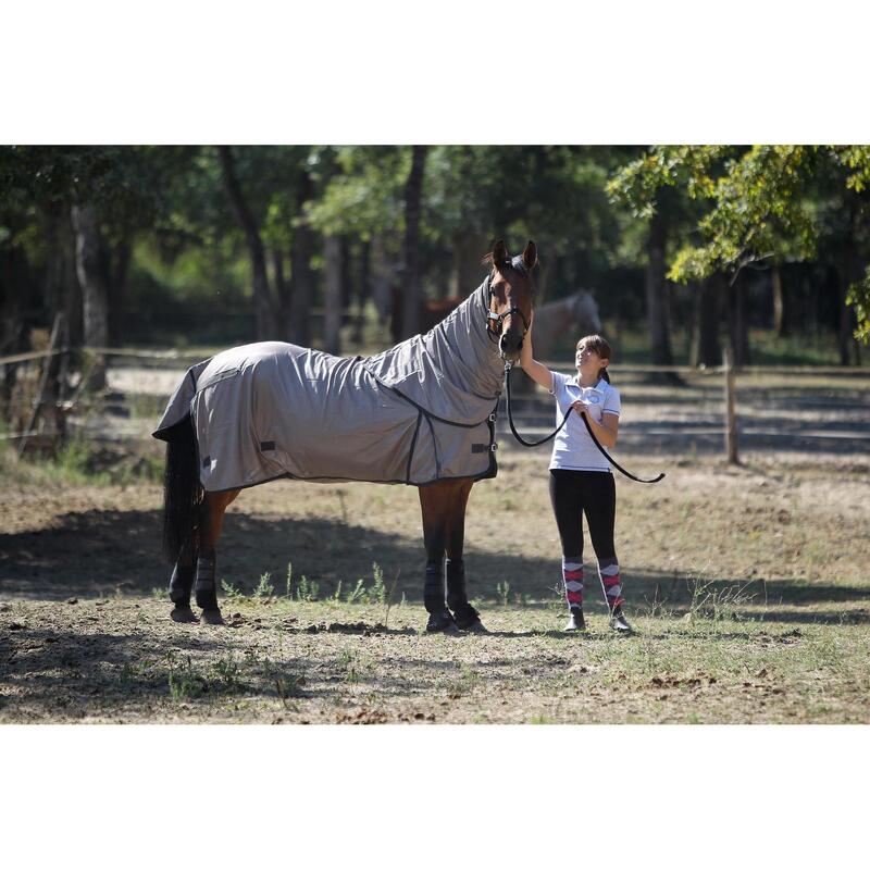 Chemise antimouche équitation chevaux et poneys beige