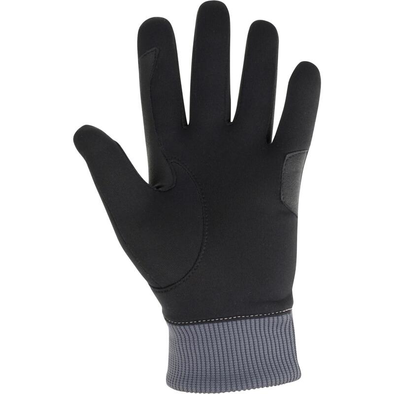 Guantes cálidos de equitación niños EASYWEAR negro