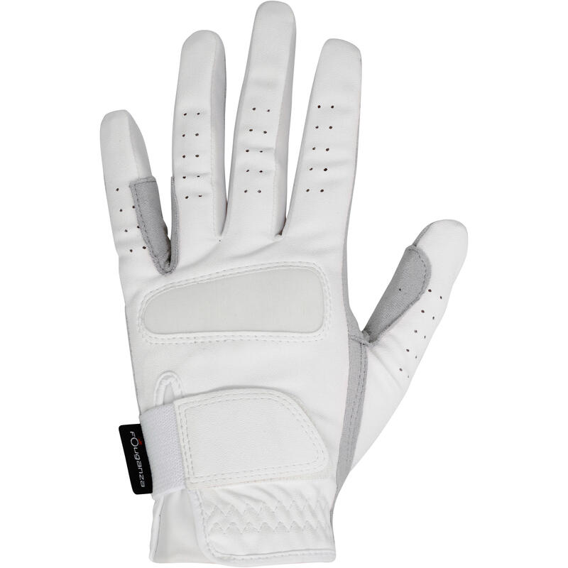 Gants équitation femme GRIPPY blanc