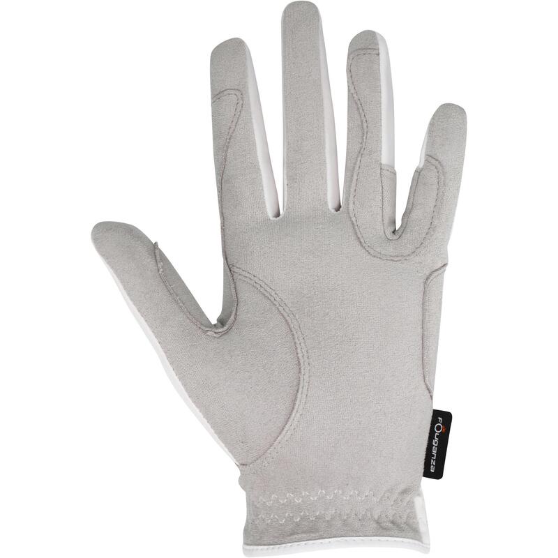 Gants équitation femme GRIPPY blanc