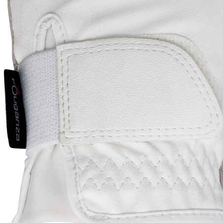 Grippy Women's Horse Riding Gloves - White