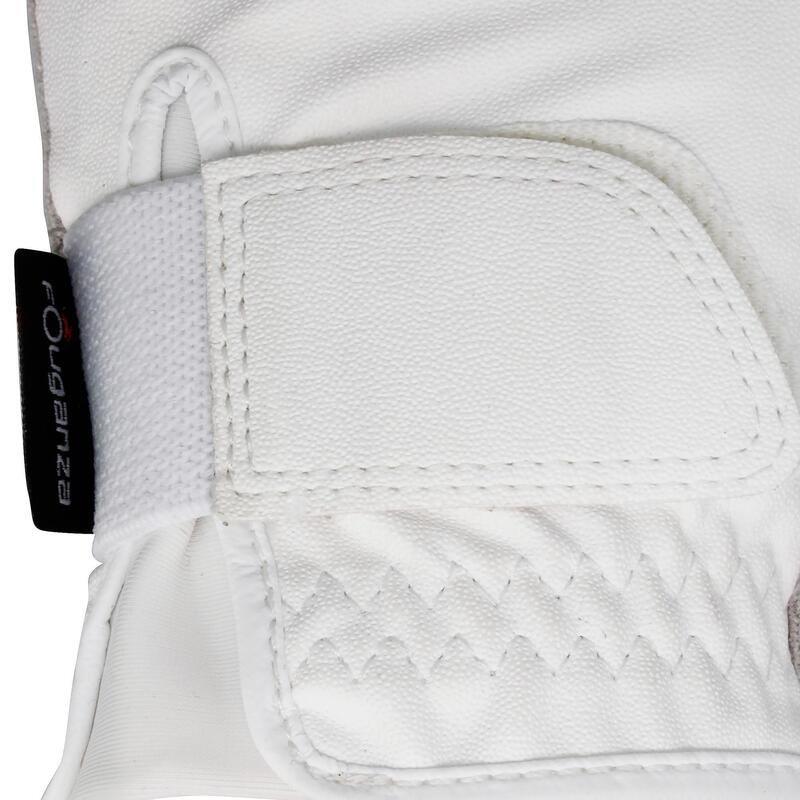 Gants équitation femme GRIPPY blanc