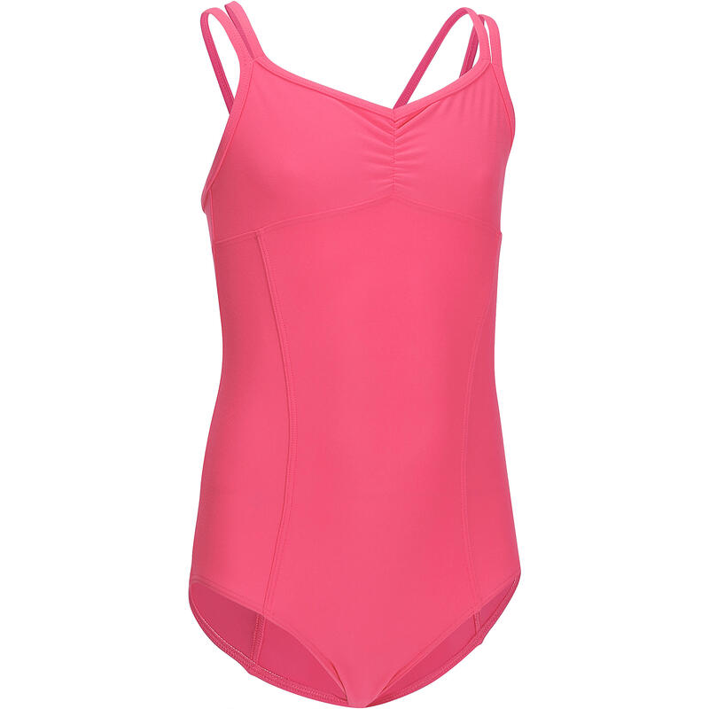 Body o Maillot con tirante ancho fucsia para niña