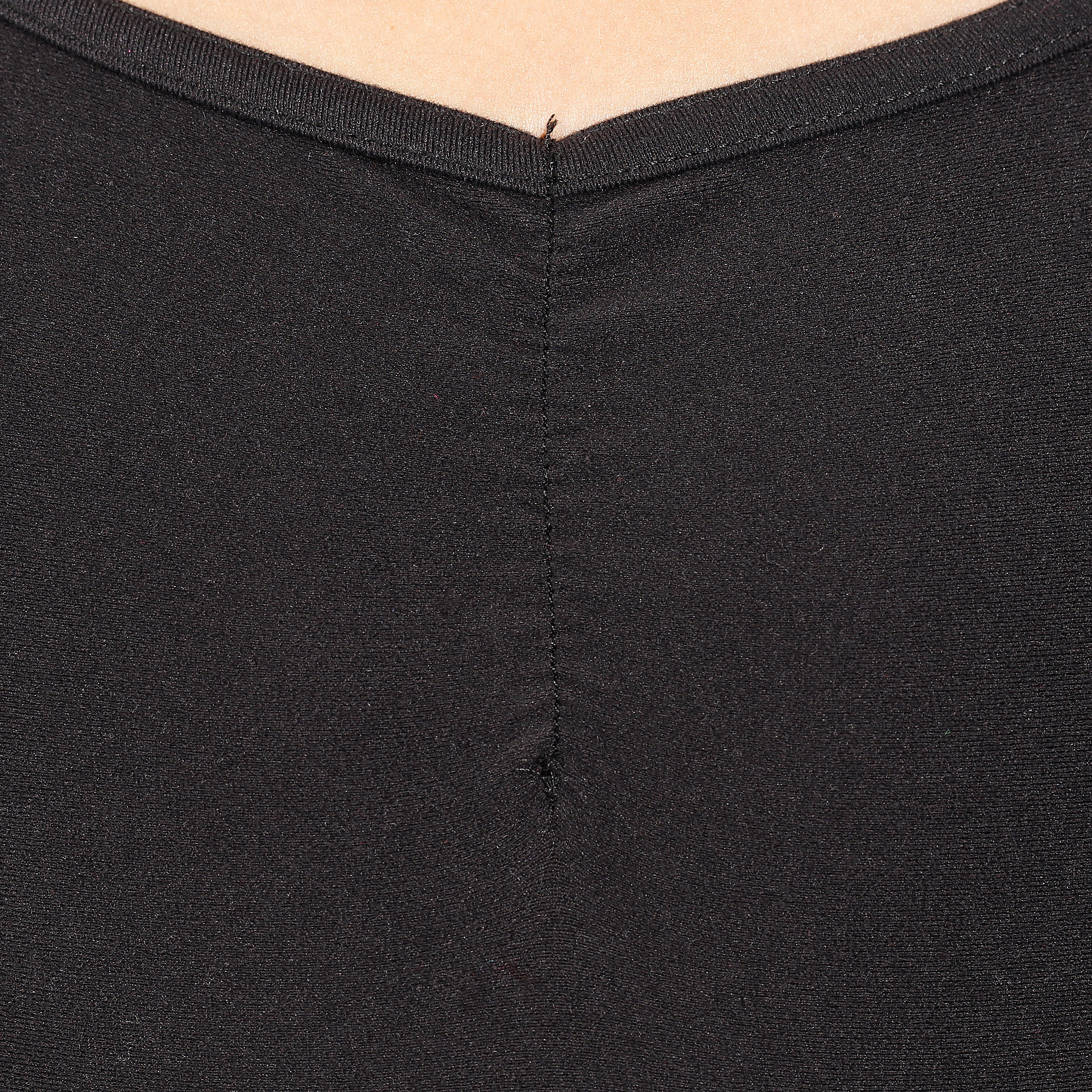 Girls' Short-Sleeved Ballet Leotard - Black 3/10