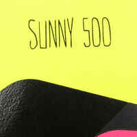 كرة قدم Sunny 500 مقاس 5 - لون أصفر ووردي وأسود 