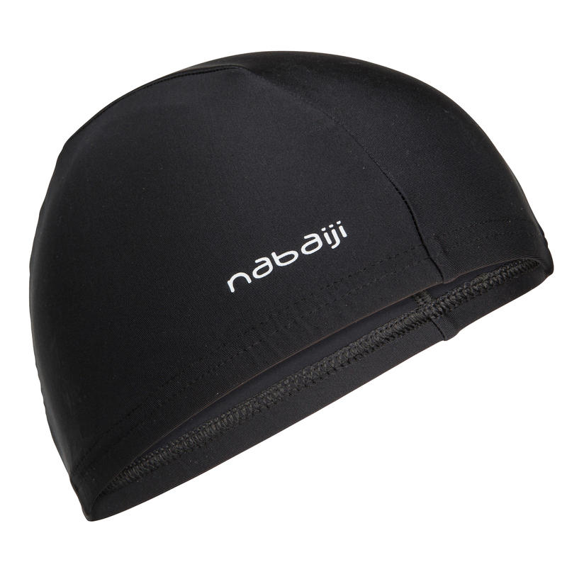 Bonnet de bain en tissu maille noir taille P et G Bonnet de bain en tissu maille noir taille P et G