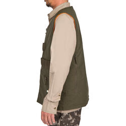 GILET CHASSE  REVERSIBLE  HOMME - STEPPE 300 FLUO/VERT