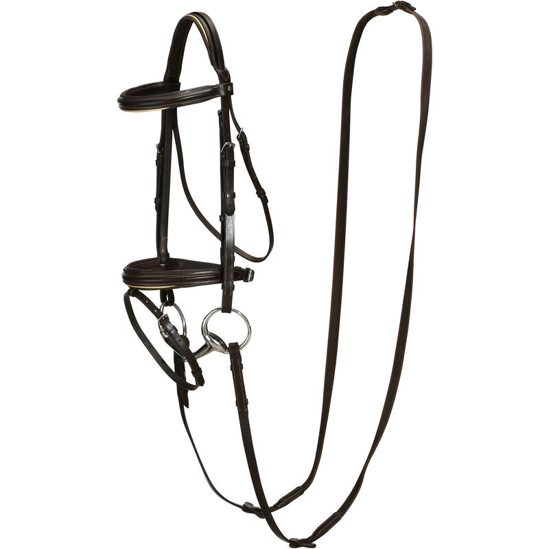 Edinburgh Horseback and Pony Riding Bridle and Reins - Brown Edinburgh Horseback and Pony Riding Bridle and Reins - Brown