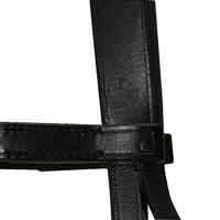 Horse Riding Leather Bridle With French Noseband & Reins for Horse & Pony 100