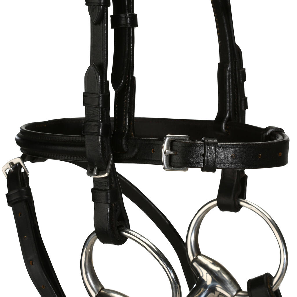 Strass Horse Riding Bridle + Reins For Horse - Black