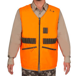 GILET CHASSE  REVERSIBLE  HOMME - STEPPE 300 FLUO/VERT