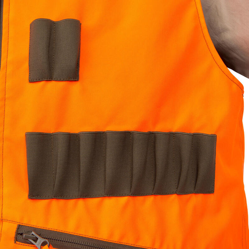 Omkeerbaar jagersvest heren Steppe 300 fluo/groen