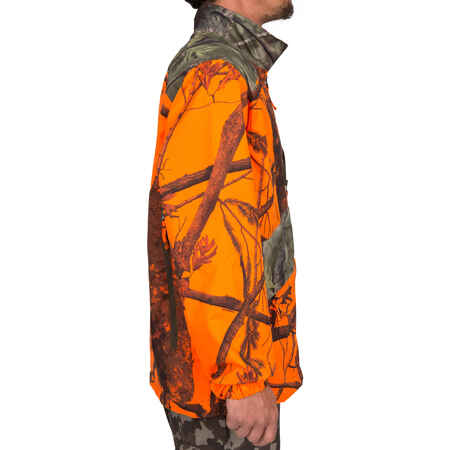 HUNTING LIGHT JACKET 100 - FLUO CAMOUFLAGE
