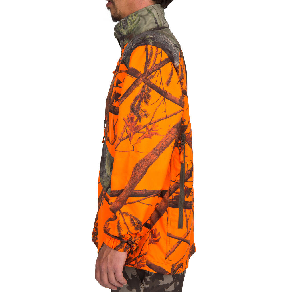 Jagd-Jacke leicht 100 camouflage orange