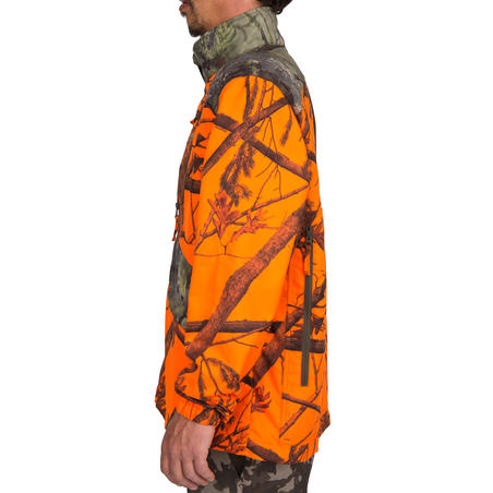 Куртка Steppe 100 для полювання - Неоновий камуфляж