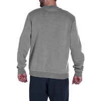 Unisex Straight-Cut Crew Neck Sweatshirt - Shale Grey