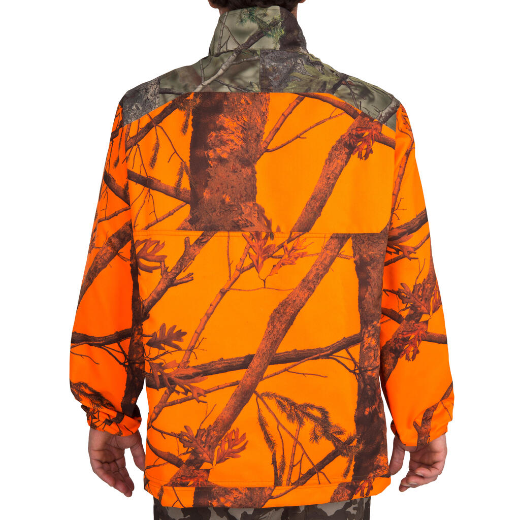 Jagd-Jacke leicht 100 camouflage orange