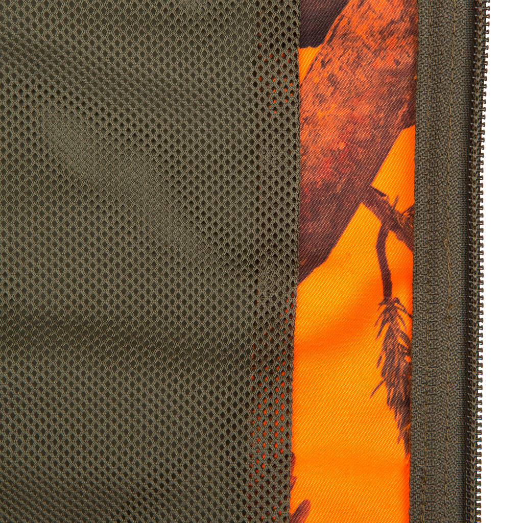 Jagd-Jacke leicht 100 camouflage orange
