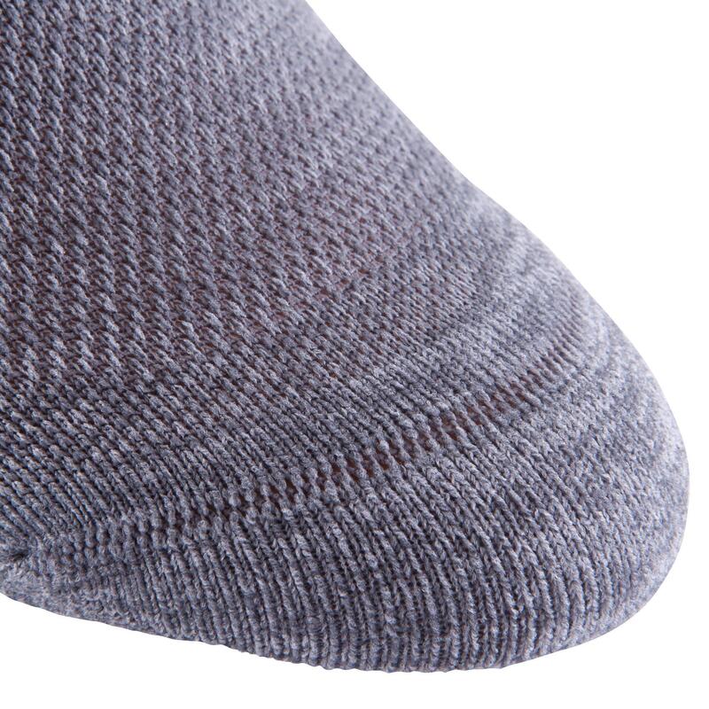 Onzichtbare sokken voor fitness cardiotraining 2 paar grijs