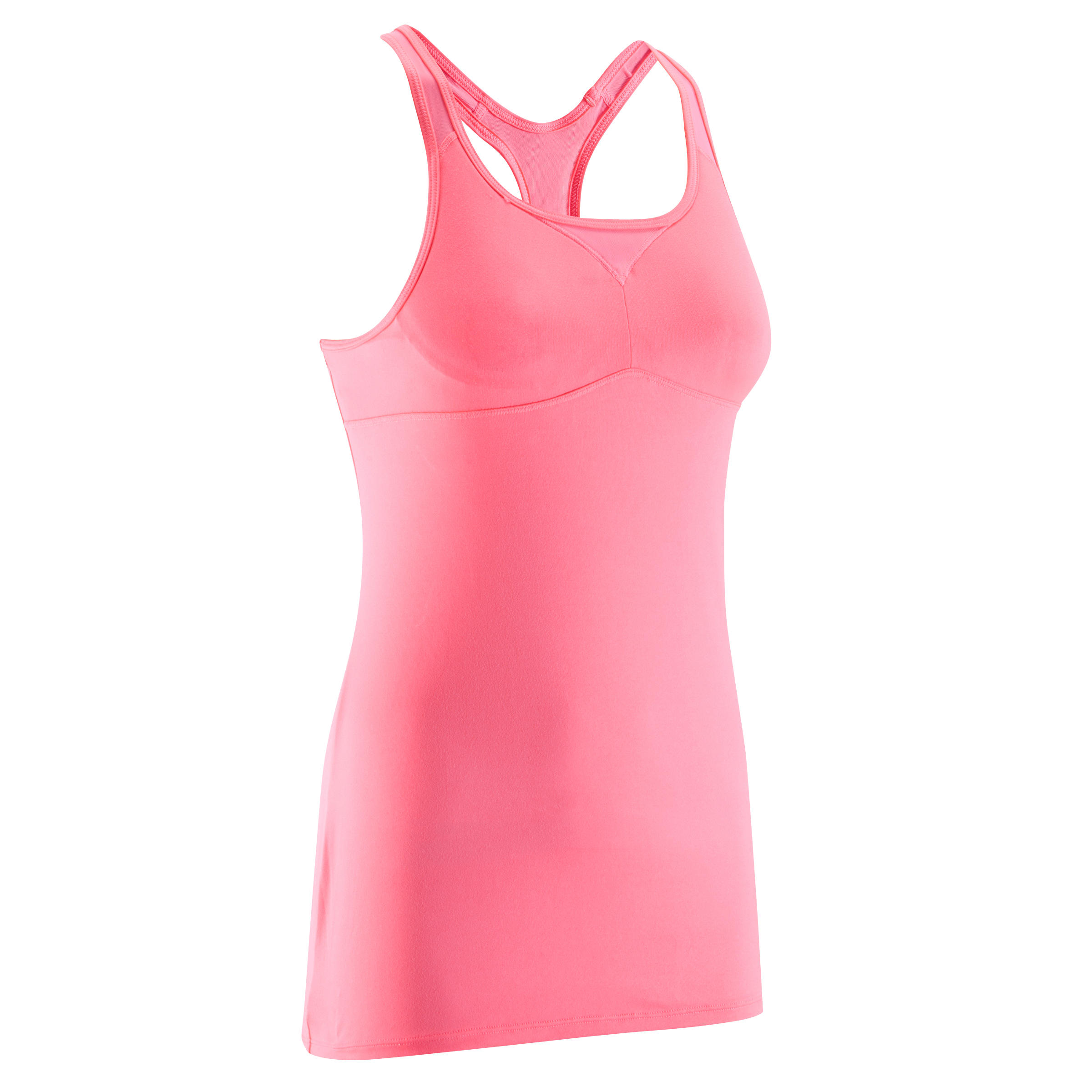 DOMYOS Energy Xtreme Women's Fitness Tank Top - Neon Pink