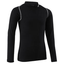 Sous maillot respirant manches longues enfant Keepdry 100 noir