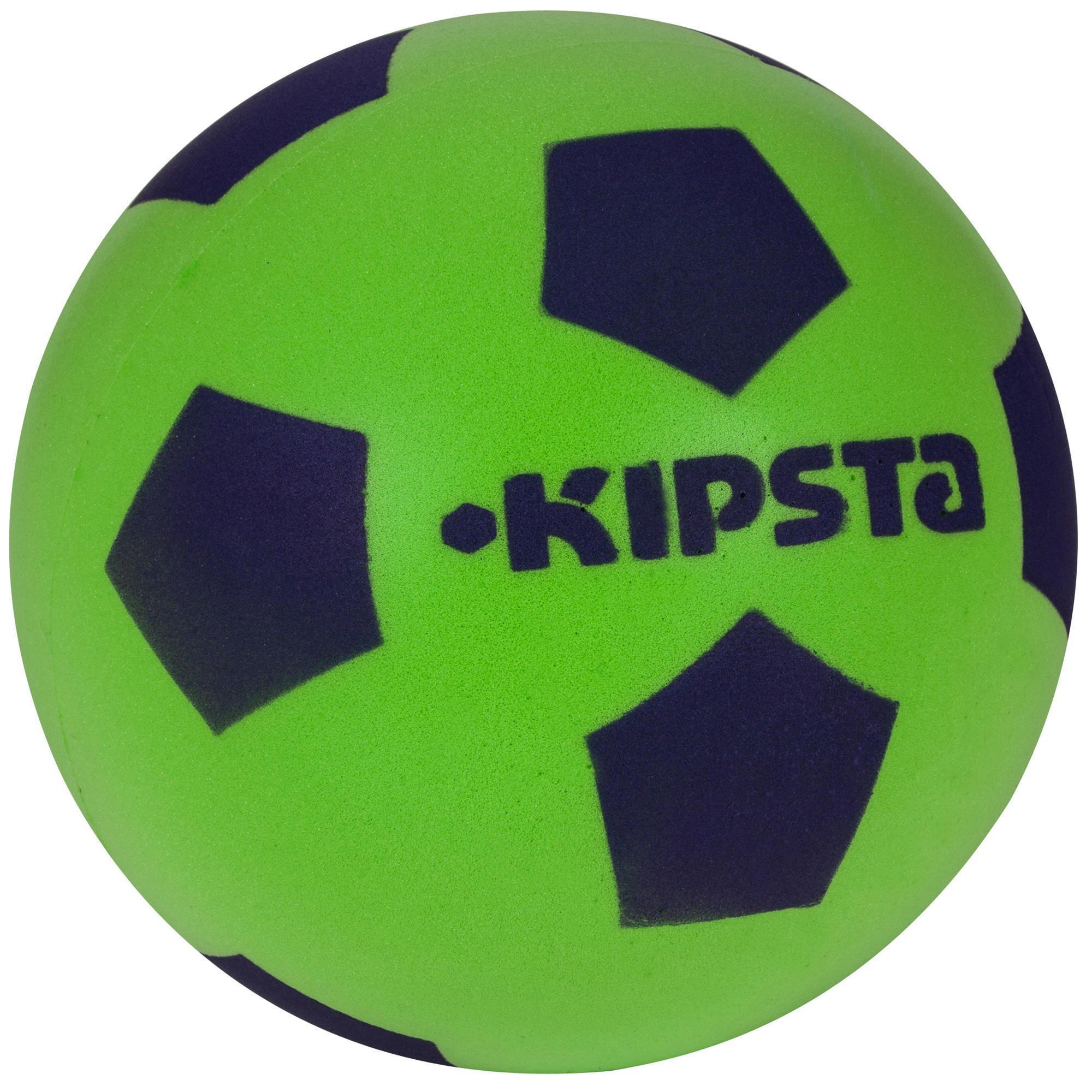 Ballon de football Foam 300 taille 4 vert bleu Kipsta by Decathlon