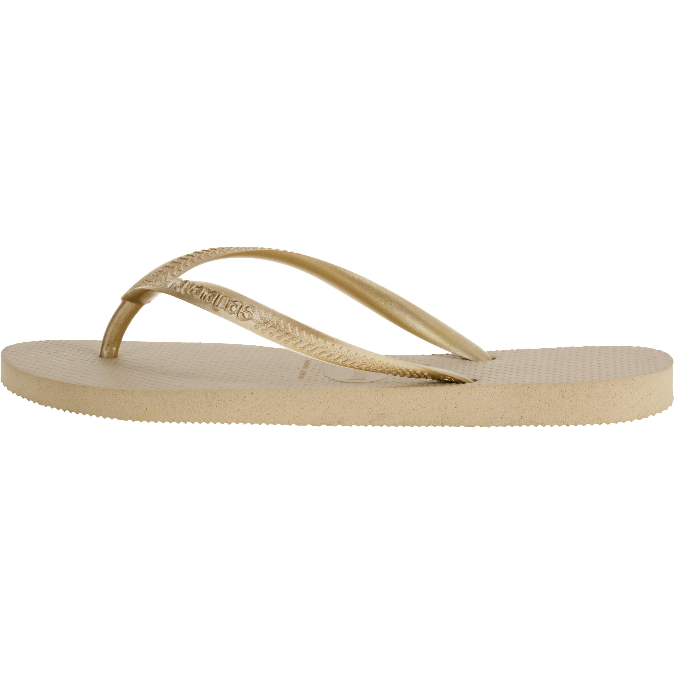 Slippers voor dames Slim beige HAVAIANAS | Decathlon