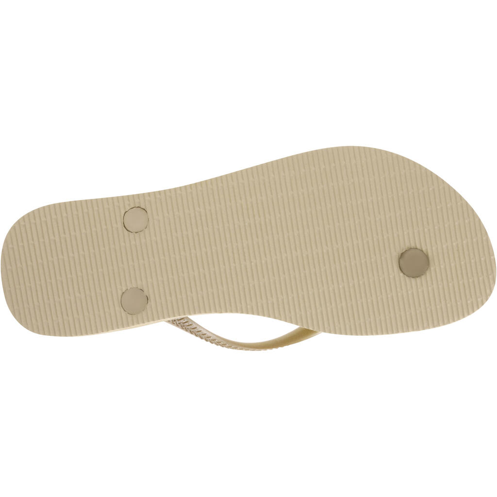 Zehensandalen Damen - Havaianas Slim beige