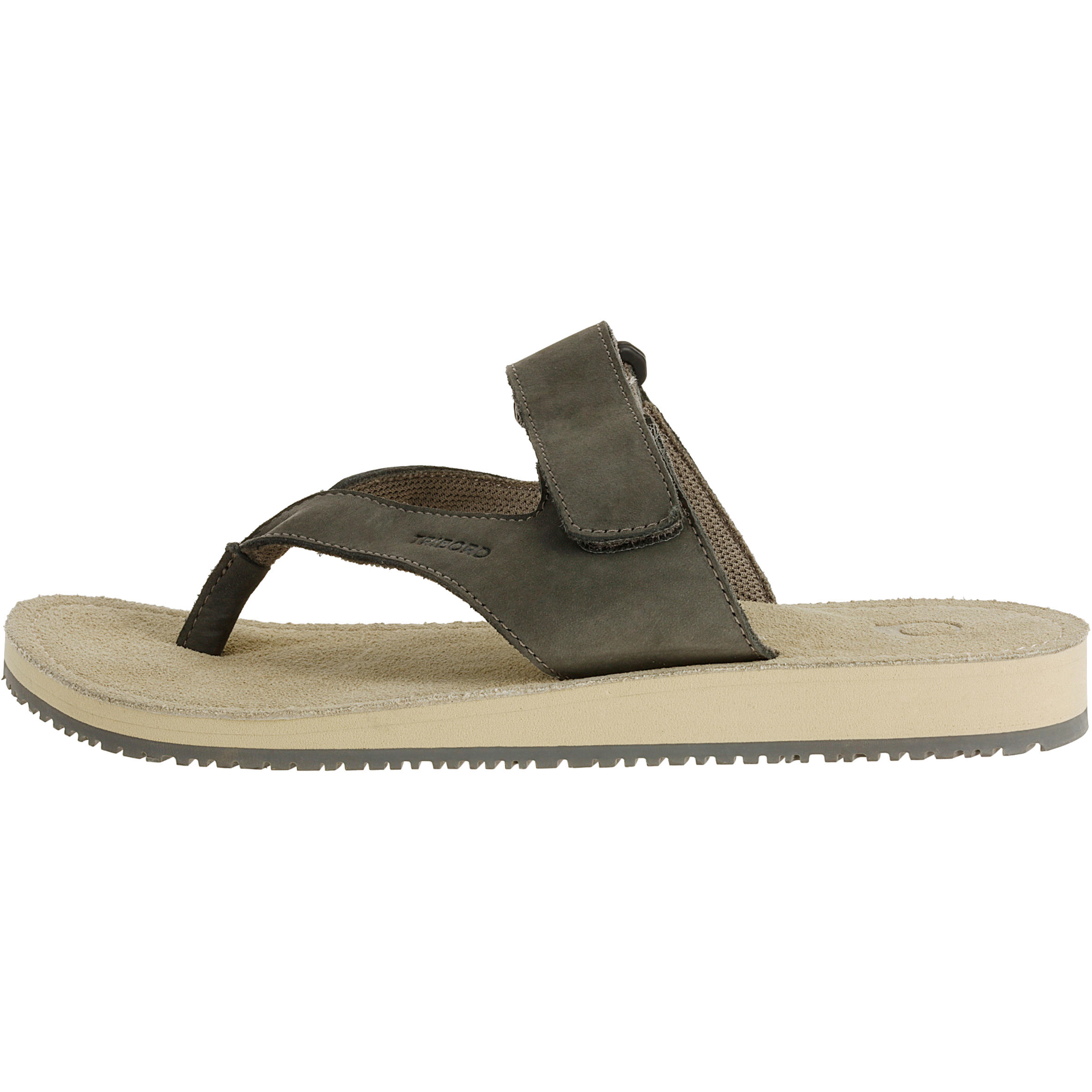 Women's Leather Flip-Flops 900 - Grey 3/11