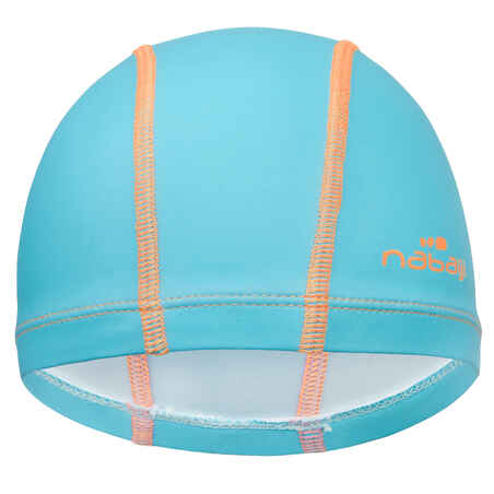 قبعة السباحة الشبكية من السيليكون- أزرق