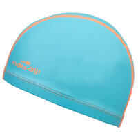 Silicone Plain Mesh Swim Cap - Blue