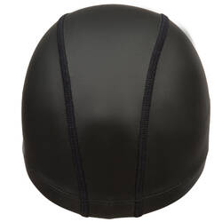 SILICONE MESH SWIM CAP - BLACK