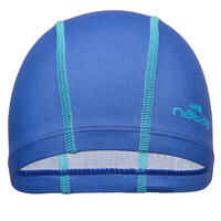 Silicone Plain Mesh Swim Cap - Dark Blue