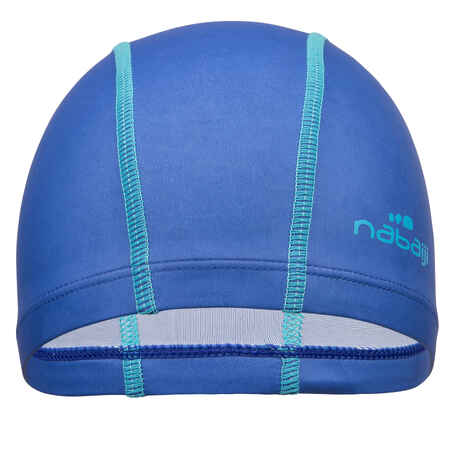 Silicone Plain Mesh Swim Cap - Dark Blue