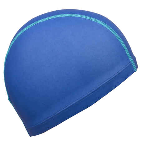 Silicone Plain Mesh Swim Cap - Dark Blue