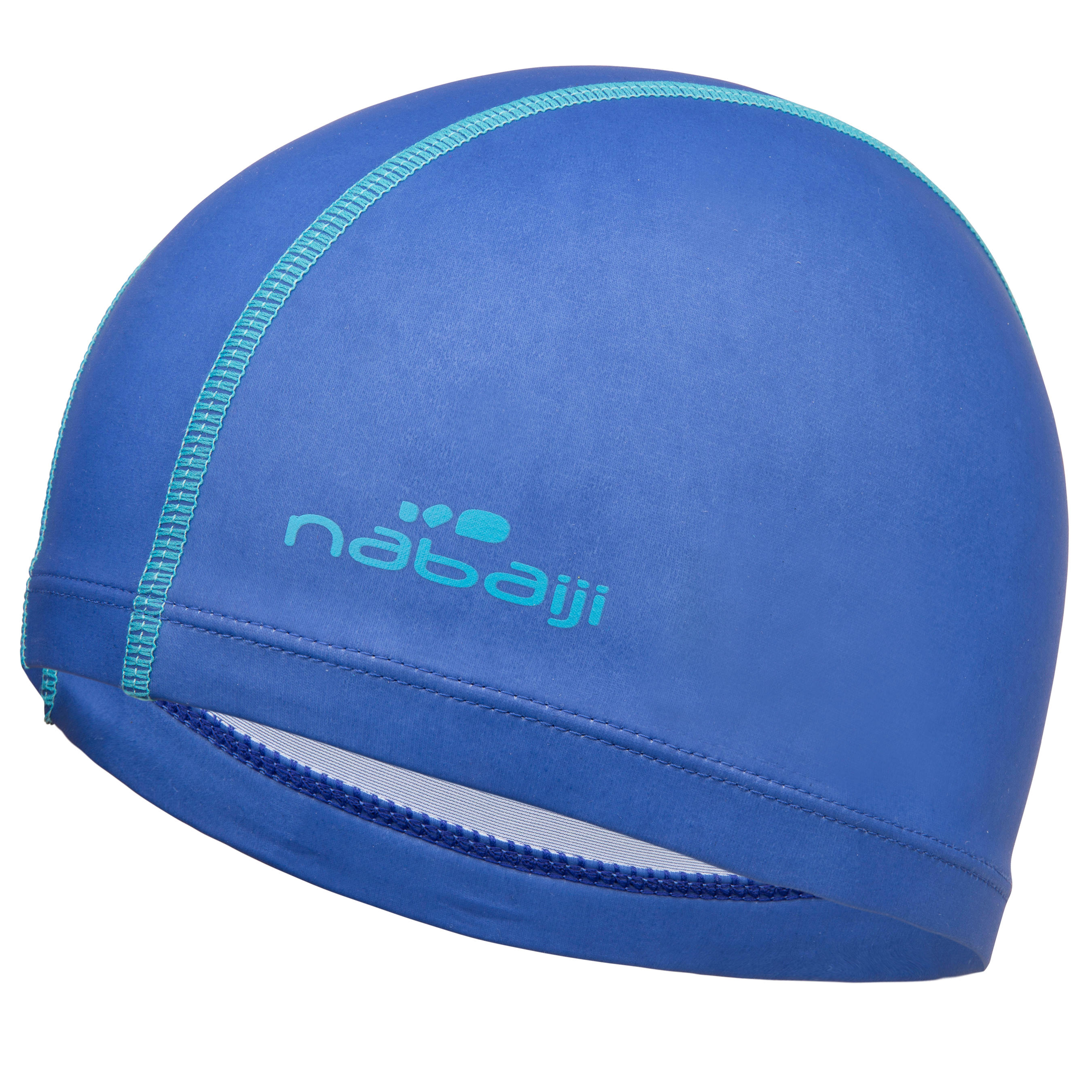 Silicone Plain Mesh Swim Cap - Dark Blue 9/12