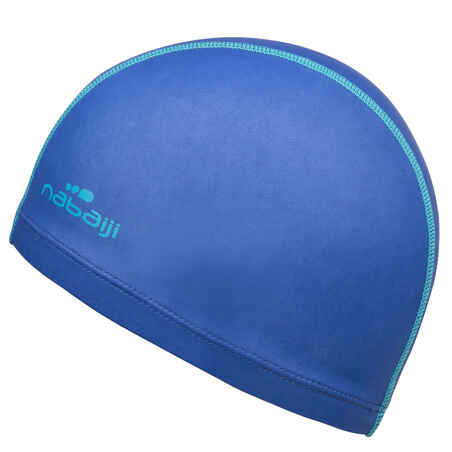 Silicone Plain Mesh Swim Cap - Dark Blue