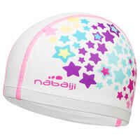 Silicone Mesh Swim Cap Size S - Star White