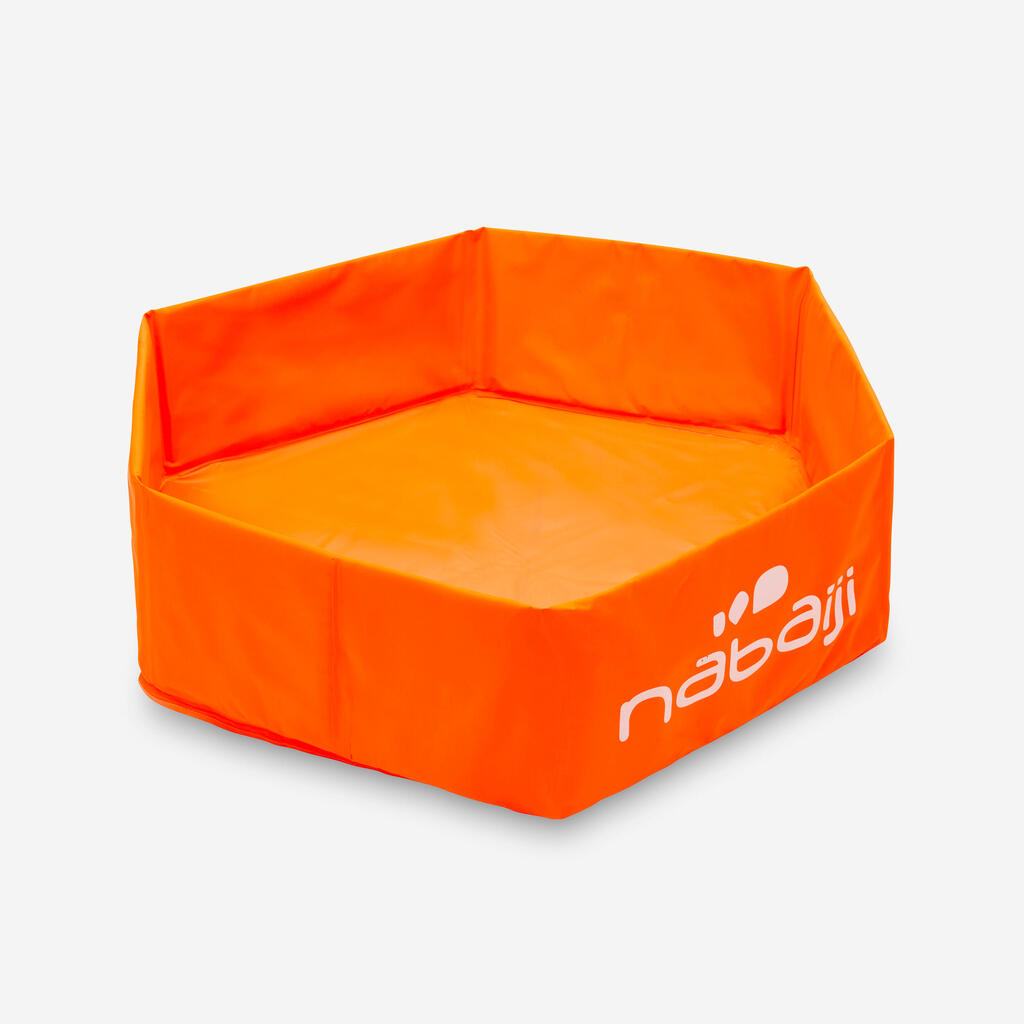 Piscinette enfant TIDIPOOL BASIC orange en mousse de 65 cm de diamètre