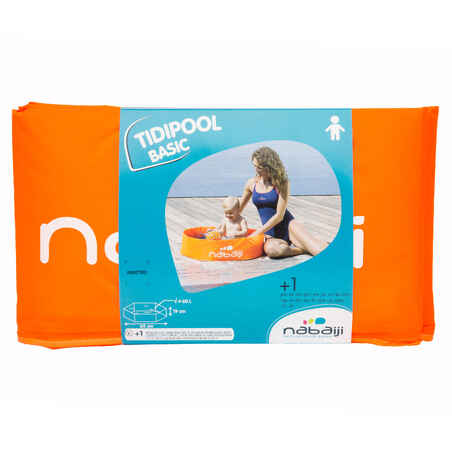 Piscina desmontable pequeña Niños Bebés naranja Nabaiji diámetro 65 cm